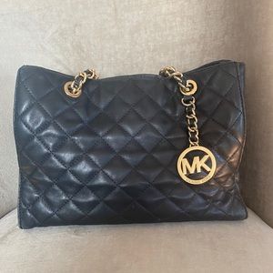 Black Pleaded Authentic Michael Khors Bag